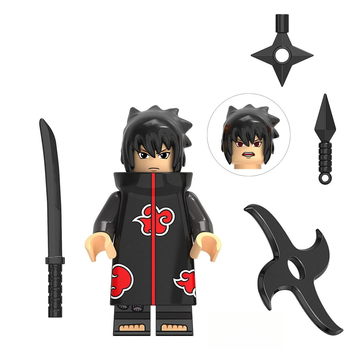 Anime Naruto Action Figure Ornaments Akatsuki Assembled Toys 
Sasuke DIY Model Cartoon Itachi Peripheral Children's Birthday Gifts