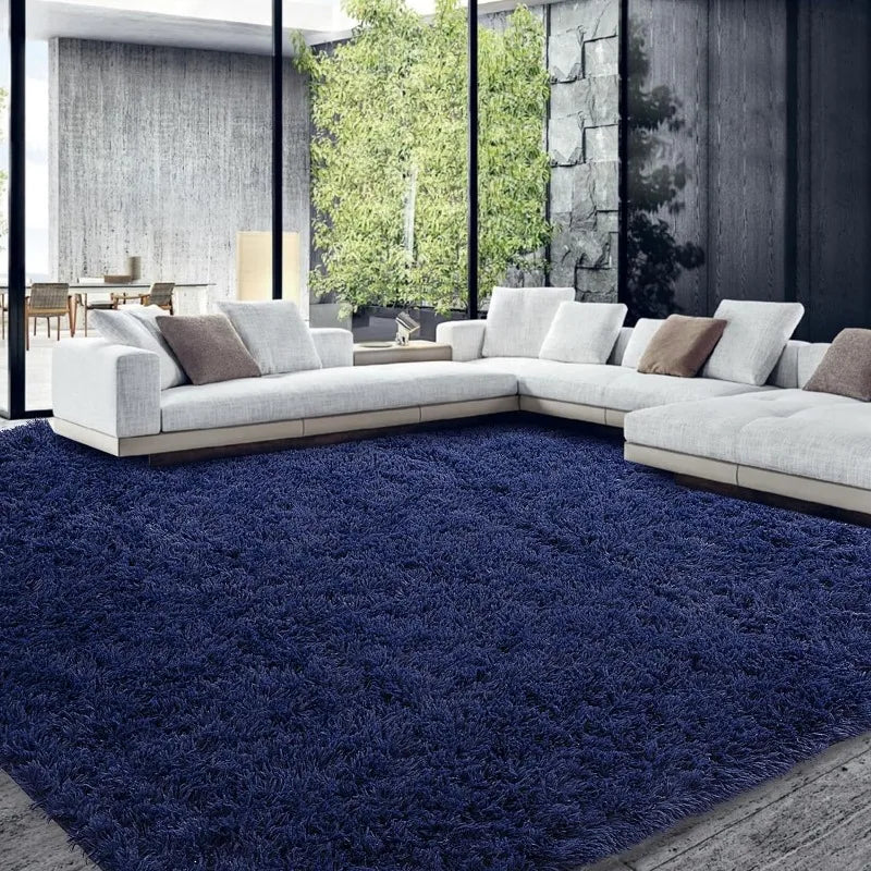 Ultra Fuzzy Large Plush Faux Fur Carpet for Living Room Bedroom, Non-Skid Fuzzy Rug