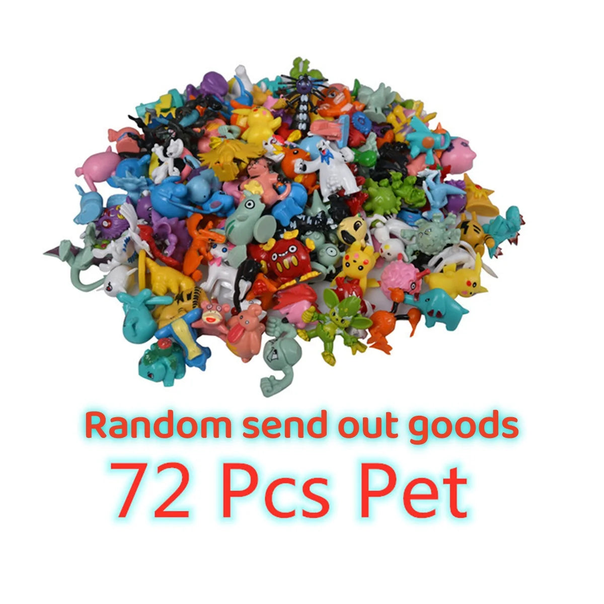 144 Style Pokemon Figure Toys Anime Pikachu Action Figure Model Ornamental Decoration Collect Toys For  Christmas Gift