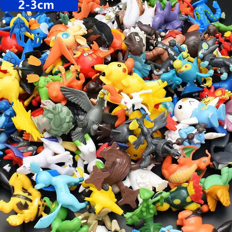 144 Style Pokemon Figure Toys Anime Pikachu Action Figure Model Ornamental Decoration Collect Toys For Children's Christmas Gift