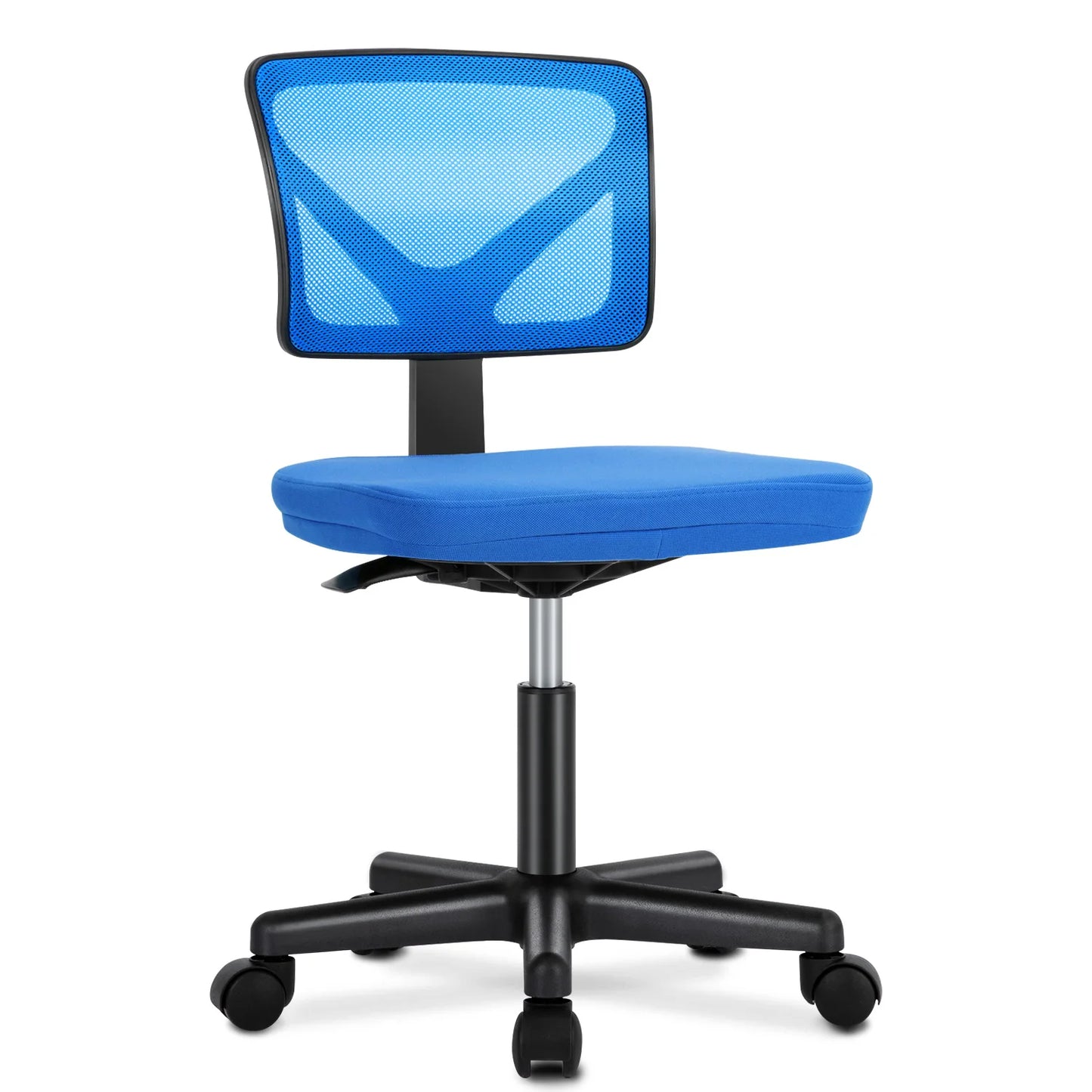 Office Mesh with Lumbar Support Armless  Chair 
Low Back with Wheels Adjustable Height 360° Rolling Swivel Computer Chair