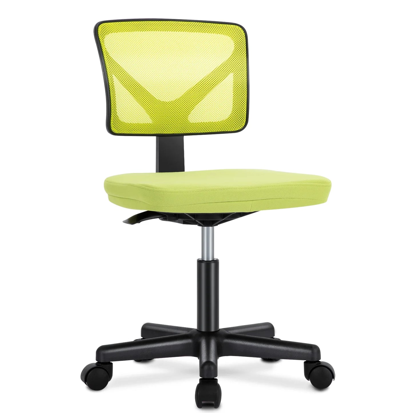 Office Mesh with Lumbar Support Armless  Chair 
Low Back with Wheels Adjustable Height 360° Rolling Swivel Computer Chair