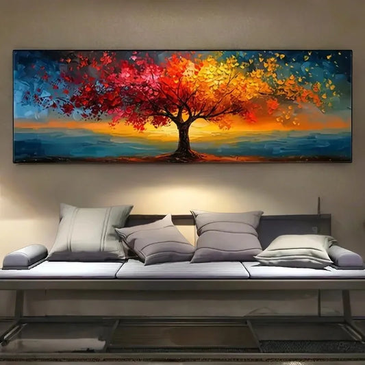 Extra-Large Tree of Life Canvas Poster Abstract Wall Art Modern Home Decor Print Painting Geometric Patterns Living Room Decor
