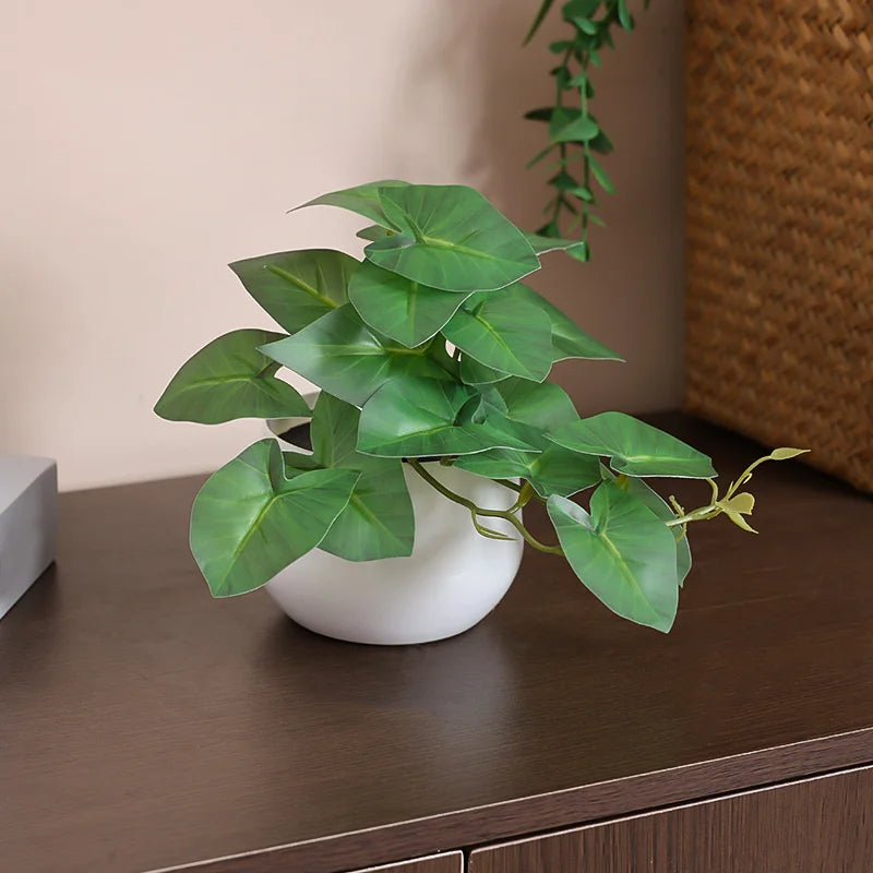 1PC Simulated Plant Potted Plant,
 Business Office Desktop, Foyer, Garden, Garden, Floral And Home Decoration