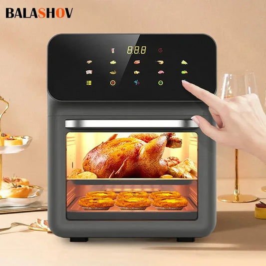 10L Electric Air Fryer Large Capacity
 Convection Oven,
 Deep Fryer Without Oil Kitchen 
360°Baking Viewable Window Home Appliance