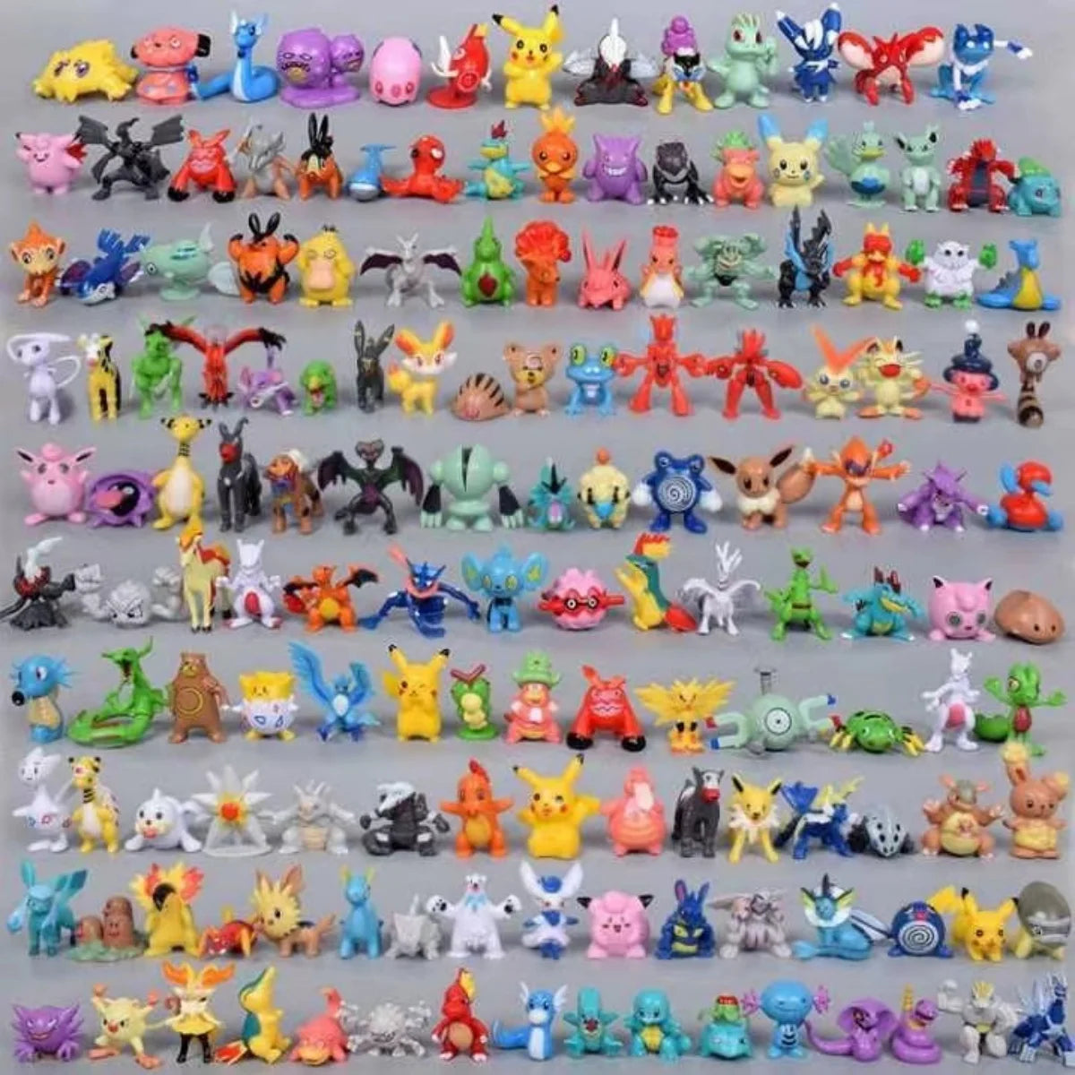 144 Style Pokemon Figure Toys Anime Pikachu Action Figure Model Ornamental Decoration Collect Toys For  Christmas Gift