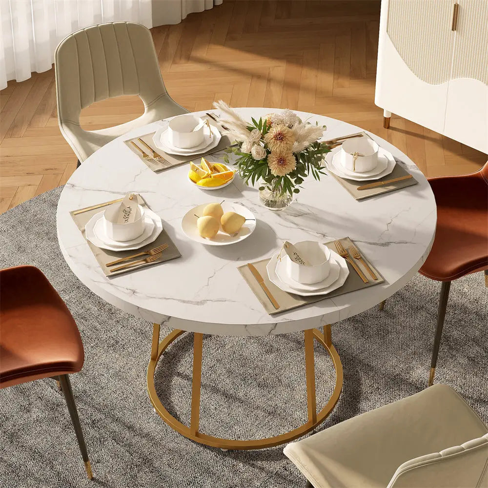 Round Dining Table for 4