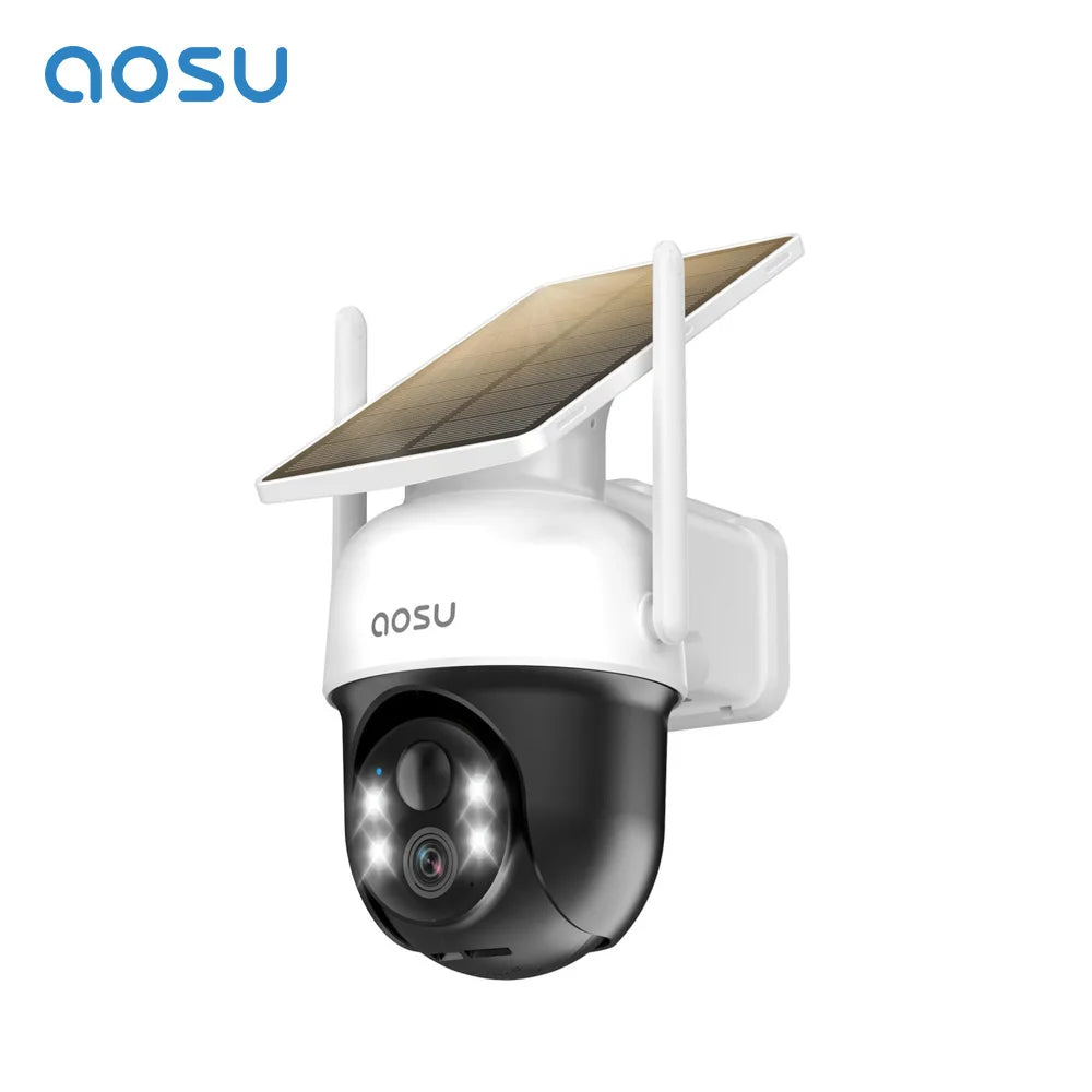 AOSU 3MP 100% Wire-Free Solar WiFi Camera