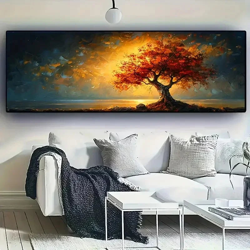 Extra-Large Tree of Life Canvas Poster Abstract Wall Art Modern Home Decor Print Painting Geometric Patterns Living Room Decor