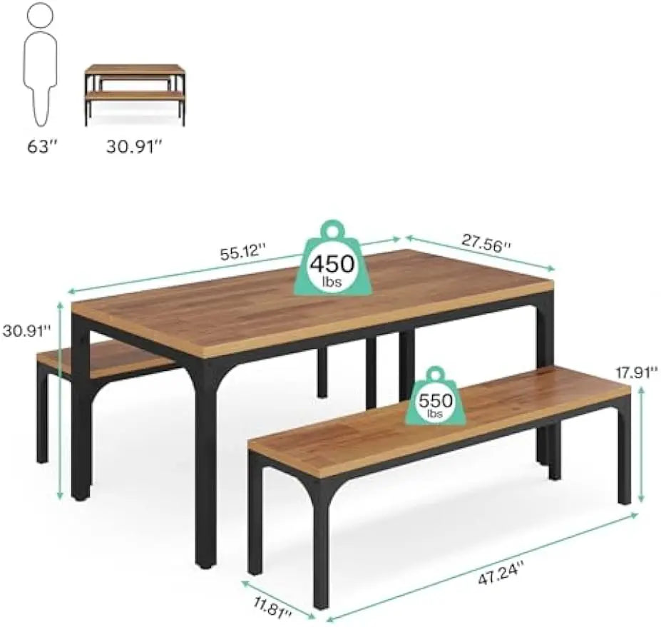 Dining Table Set for 6 People